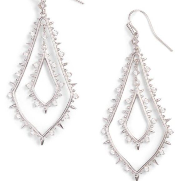 Kendra Scott Jewelry - Kendra Scott Alice Drop Earrings in Silver